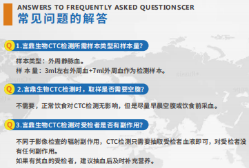 CTC泛癌早期精准筛查常见问题及解答